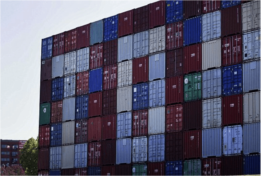 shipping container art with IOU shipping container art with IOU