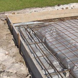 Concrete slab for shipping container concrete slab for shipping container